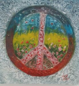 لوحة رمز السلام العالمي 